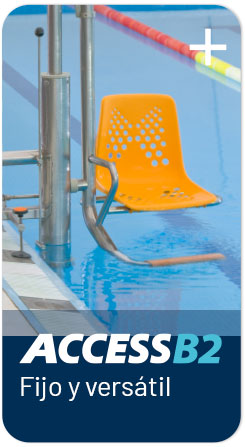 Menu elevador piscina acces b1, port&aacute;til y robusto